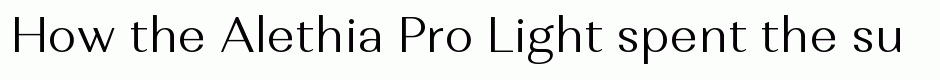 Alethia Pro Light