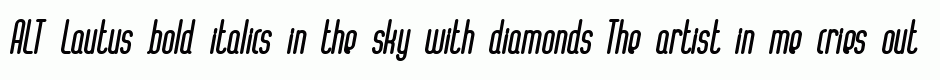 ALT Lautus bold italics