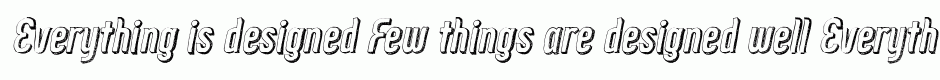 Zoo300 Sketch Shadow Bold Italic