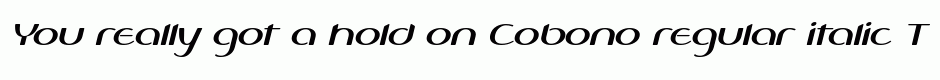 Cobono regular italic