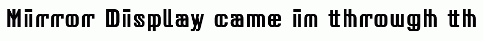 Mirror Display