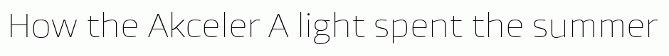 Akceler A light