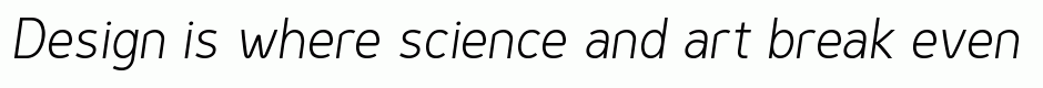 Genius Light Italic