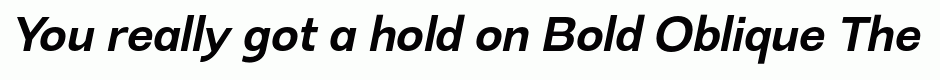 Bold Oblique
