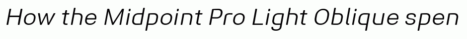 Midpoint Pro Light Oblique