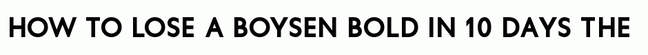 Boysen Bold