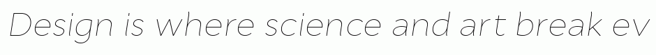Cyntho Pro Thin Italic