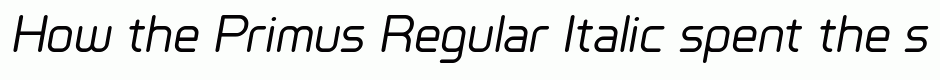 Primus Regular Italic