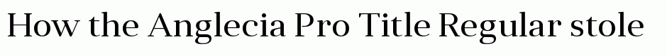 Anglecia Pro Title Regular