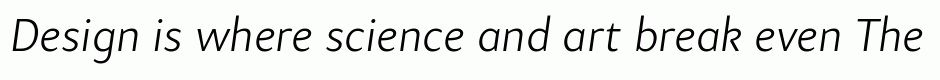 Samo Sans Pro Light Italic