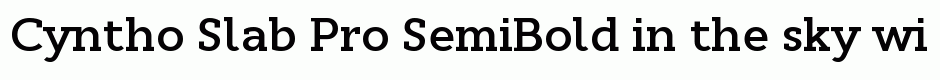 Cyntho Slab Pro SemiBold