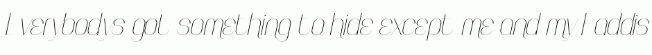 Faddish italic