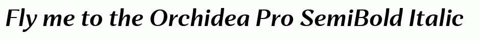 Orchidea Pro SemiBold Italic