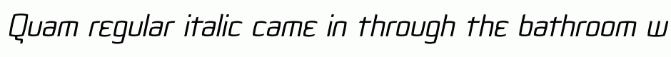 Quam regular italic