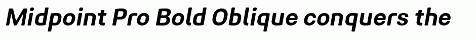 Midpoint Pro Bold Oblique