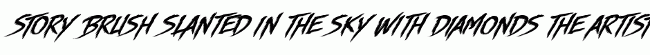 Story Brush Slanted