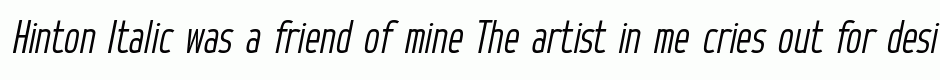 Hinton Italic