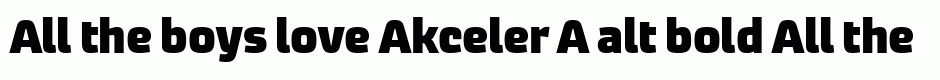 Akceler A alt bold