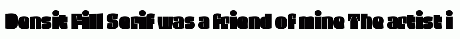 Densit Fill Serif