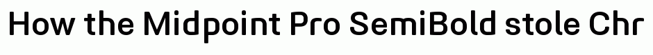 Midpoint Pro SemiBold