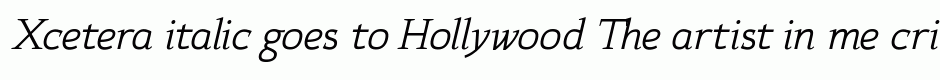 Xcetera italic