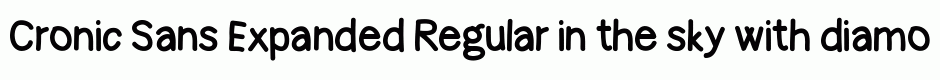 Cronic Sans Expanded Regular
