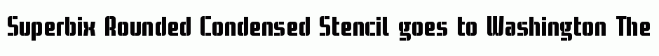 Superbix Rounded Condensed Stencil