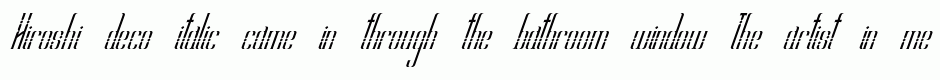 Hiroshi deco italic