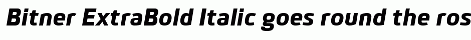 Bitner ExtraBold Italic