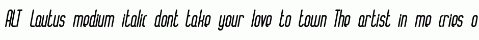 ALT Lautus medium italic