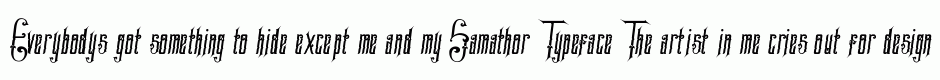 Samathor Typeface