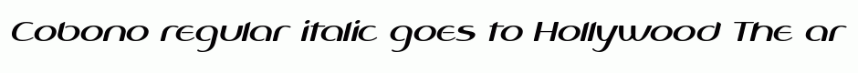 Cobono regular italic