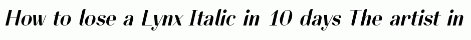 Lynx Italic