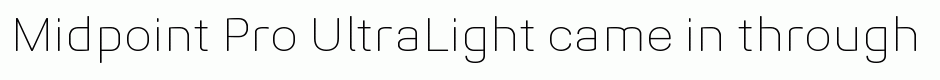 Midpoint Pro UltraLight