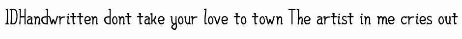 IDHandwritten
