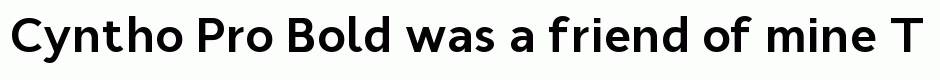 Cyntho Pro Bold