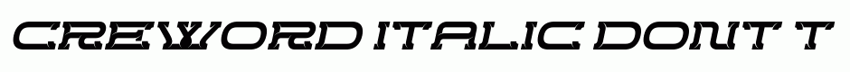 CREWORD ITALIC