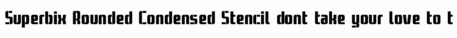 Superbix Rounded Condensed Stencil