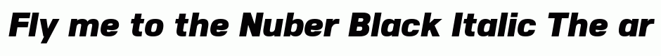 Nuber Black Italic