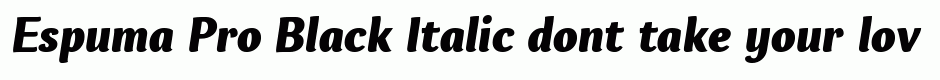 Espuma Pro Black Italic