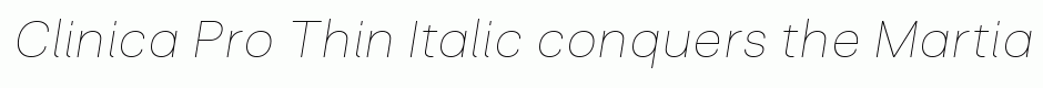 Clinica Pro Thin Italic