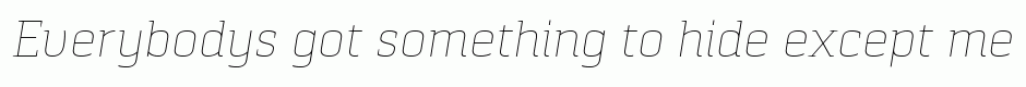 Pancetta Serif Pro Thin Italic