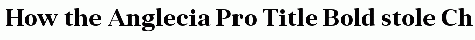Anglecia Pro Title Bold