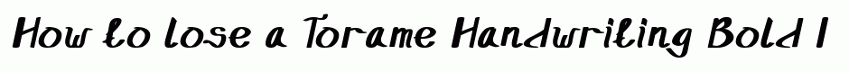 Torame Handwriting Bold Italic