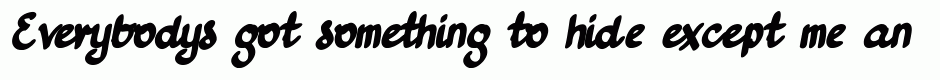 Pan Cake italic