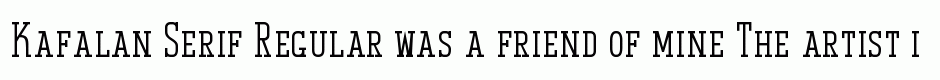 Kafalan Serif Regular