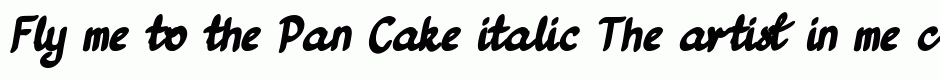 Pan Cake italic