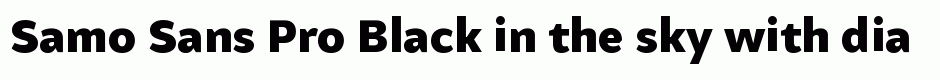 Samo Sans Pro Black