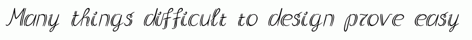 Double italic