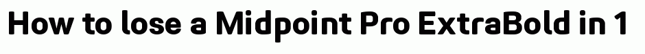 Midpoint Pro ExtraBold